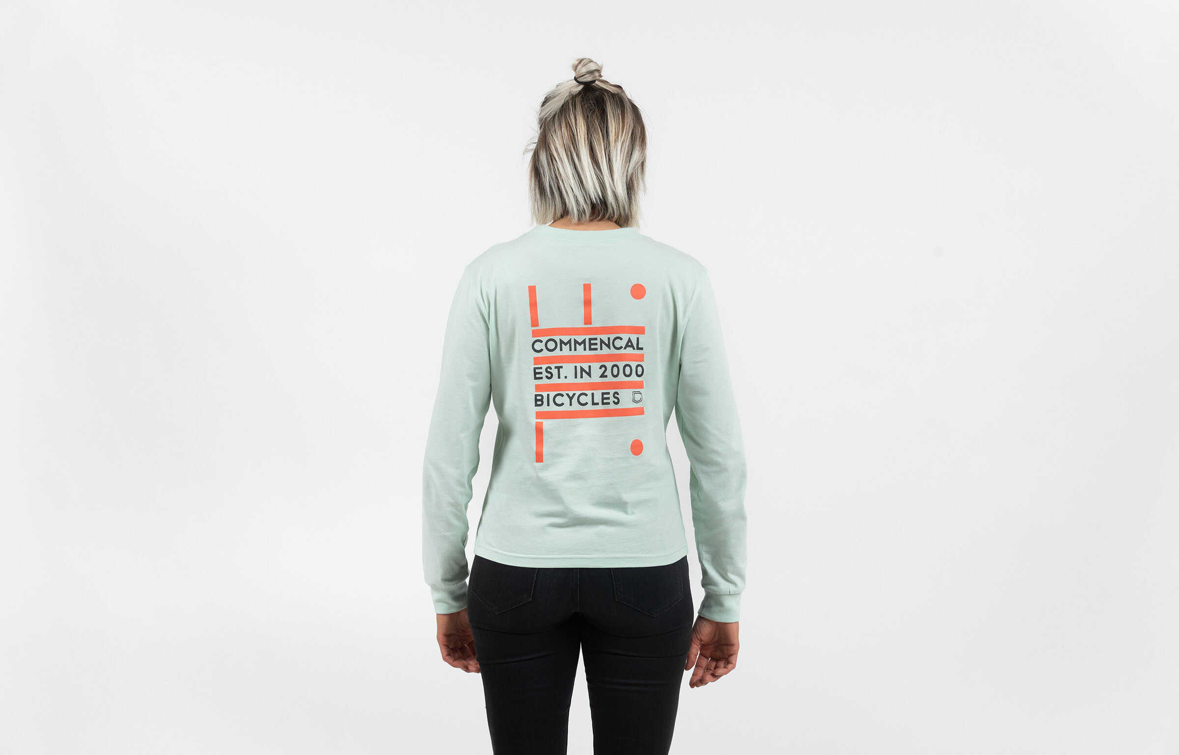 CAMISETA MANGA LARGA WOMEN COMMENCAL AZUR NEON image large number 1