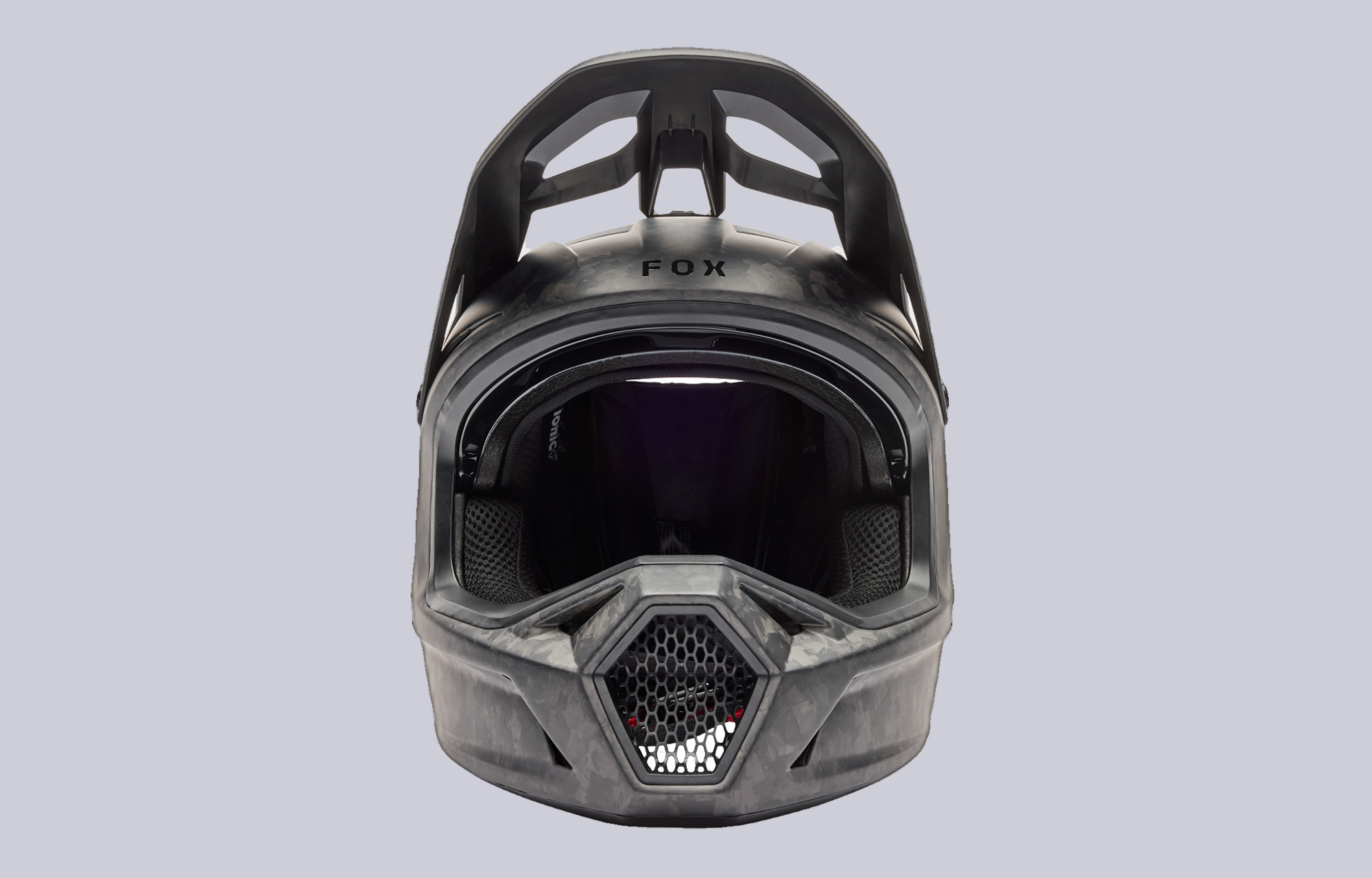 FOX RAMPAGE RS MAT BLACK HELM image large number 1
