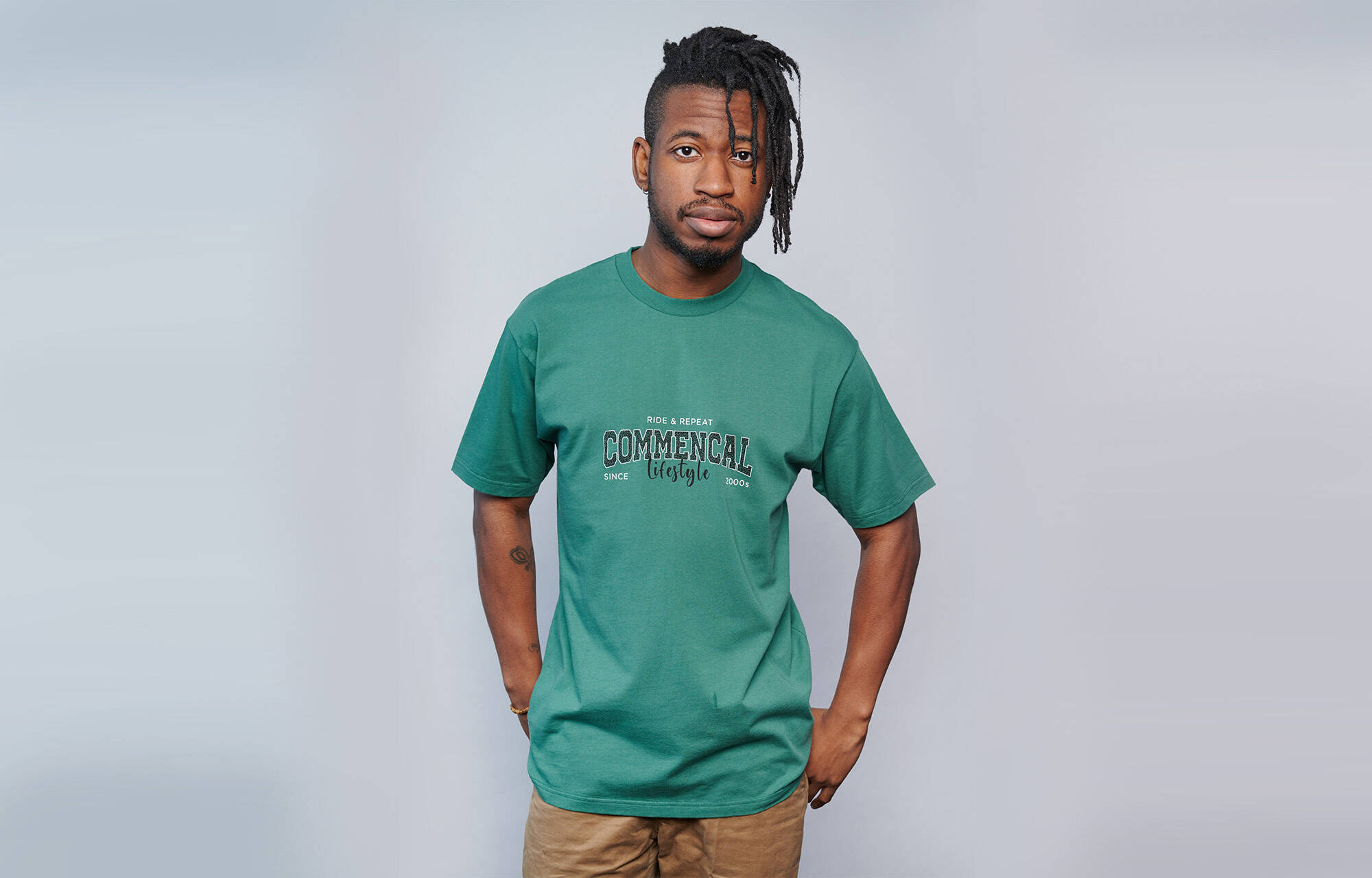 T-SHIRT COMMENCAL UNIVERSITY BASIL image cover number 0