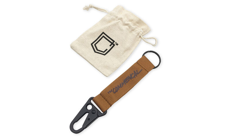 COMMENCAL CARABINER KEYCHAIN BROWN
