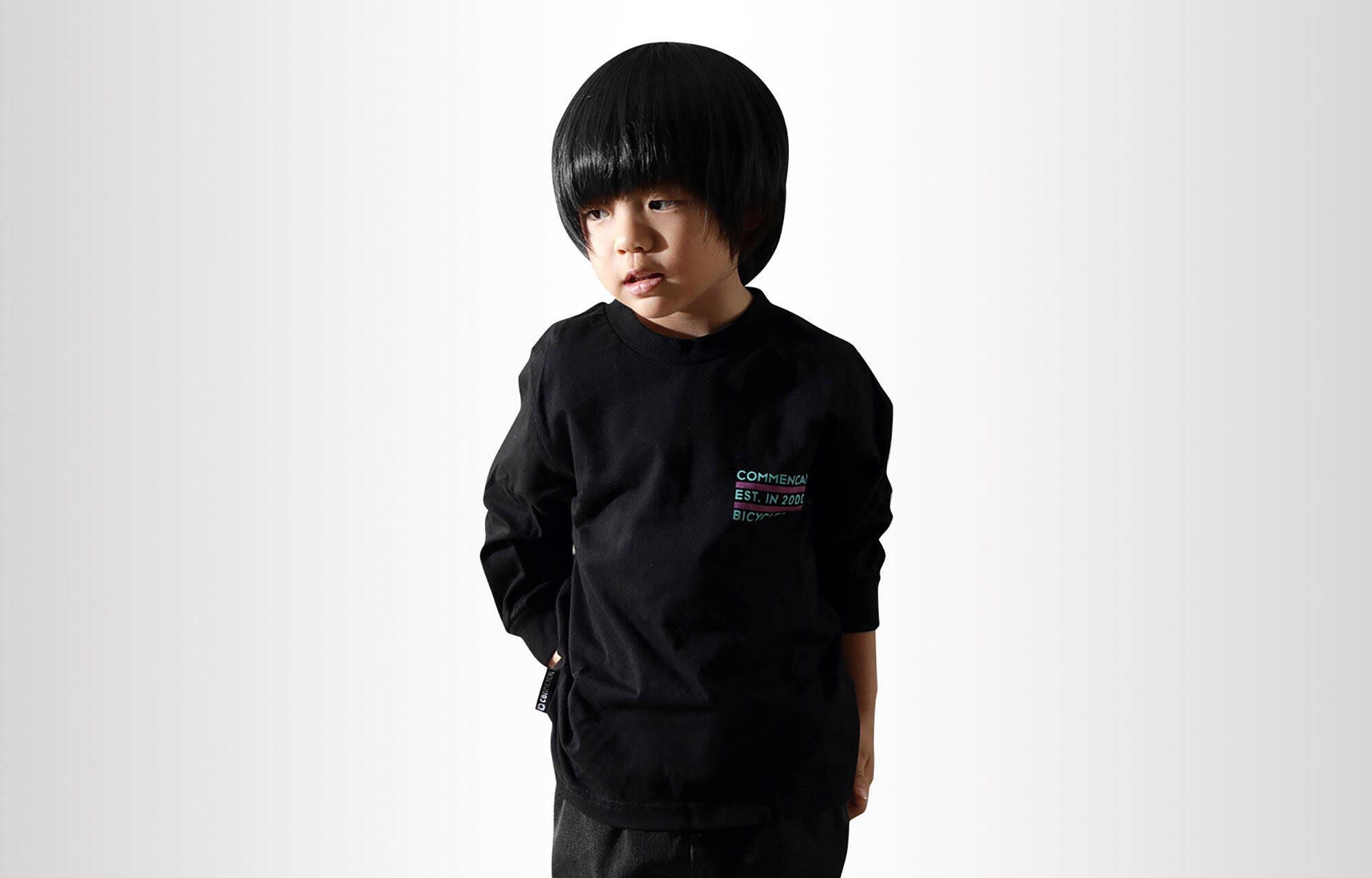 CAMISETA MANGA LARGA COMMENCAL KIDS NEON BLACK image cover number 0