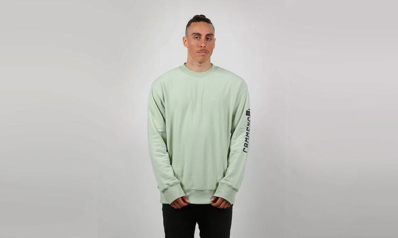 COMMENCAL CREWNECK SWEATER LOOSE FIT VERDIGRIS