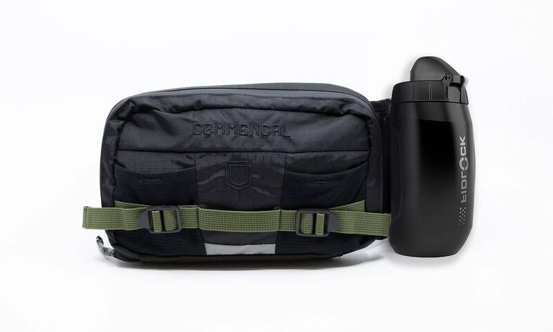 COMMENCAL ENDURO FIDLOCK + BLACK BOTTLE HIPBAG