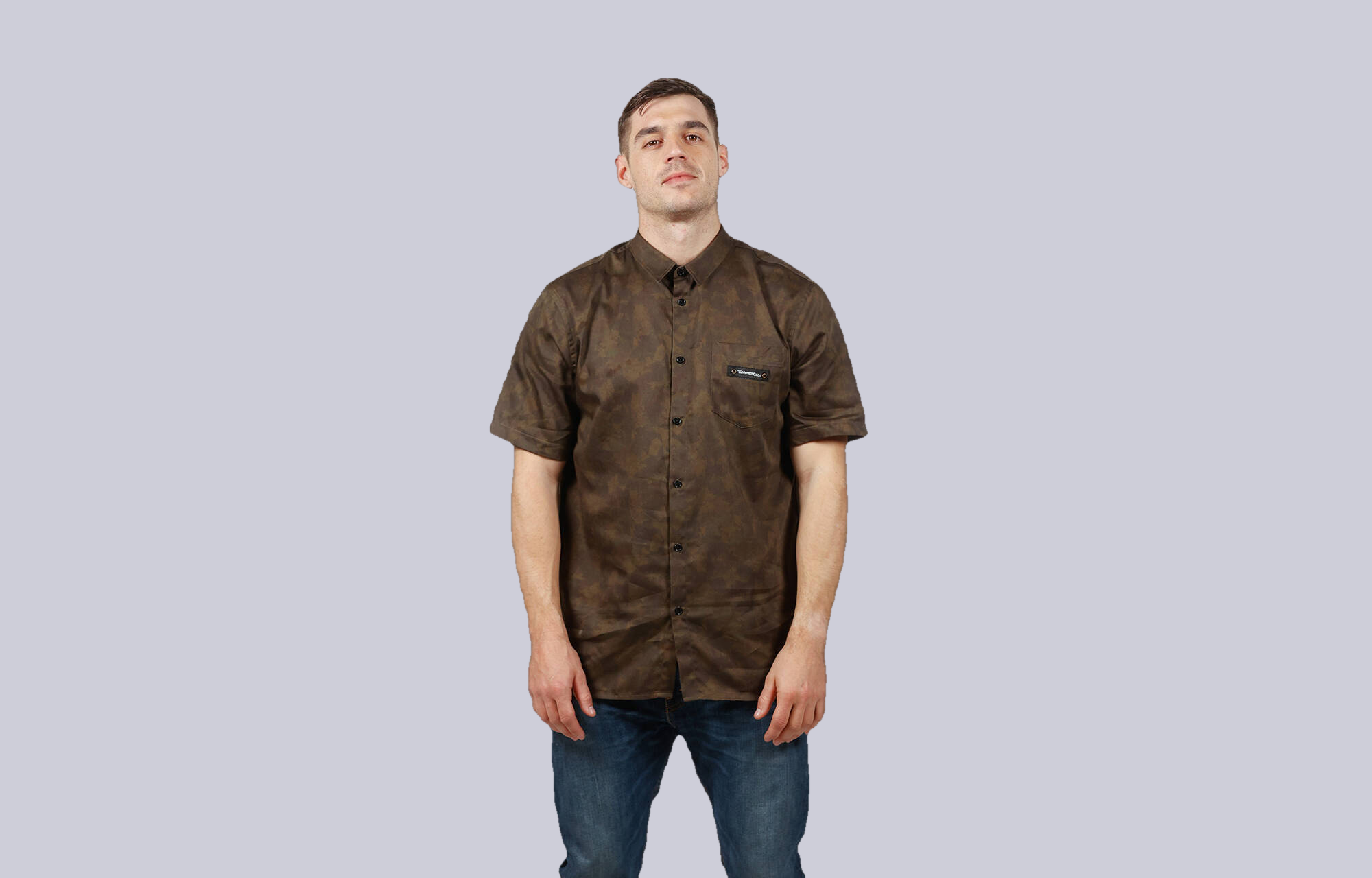 CHEMISE COMMENCAL MANCHES COURTES LEGERE CAMO/KHAKI image cover number 0