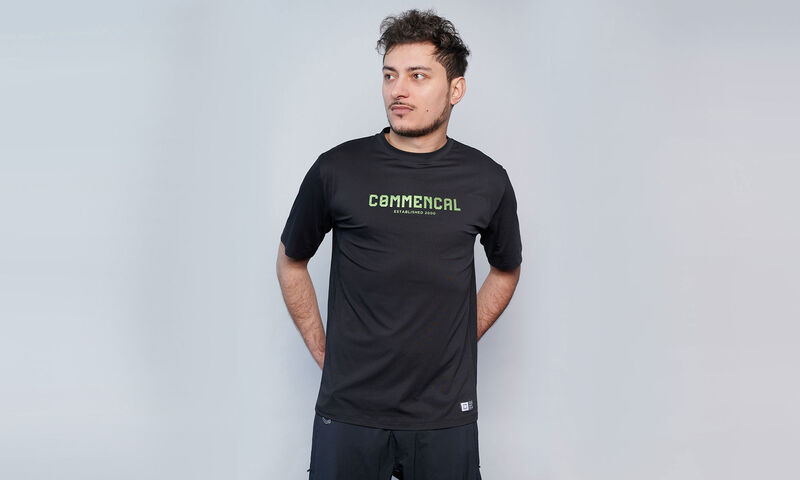 MAILLOT CMNCL LIGHTECH MANGA CORTA CORPORATE BLACK AND GREEN