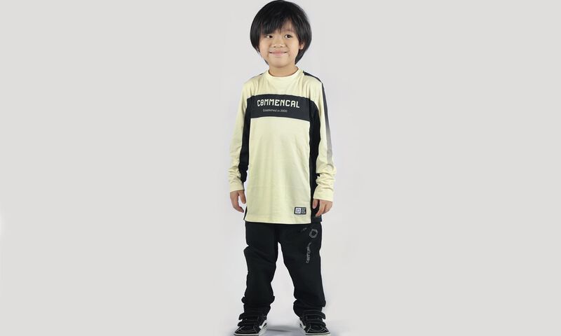 COMMENCAL KIDS LONG SLEEVE RACE JERSEY LIGHT YELLOW