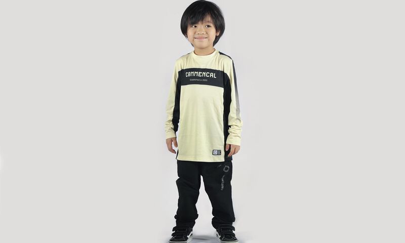 MAILLOT COMMENCAL LIGHTECH MANGA LARGA KIDS RACE LIGHT YELLOW