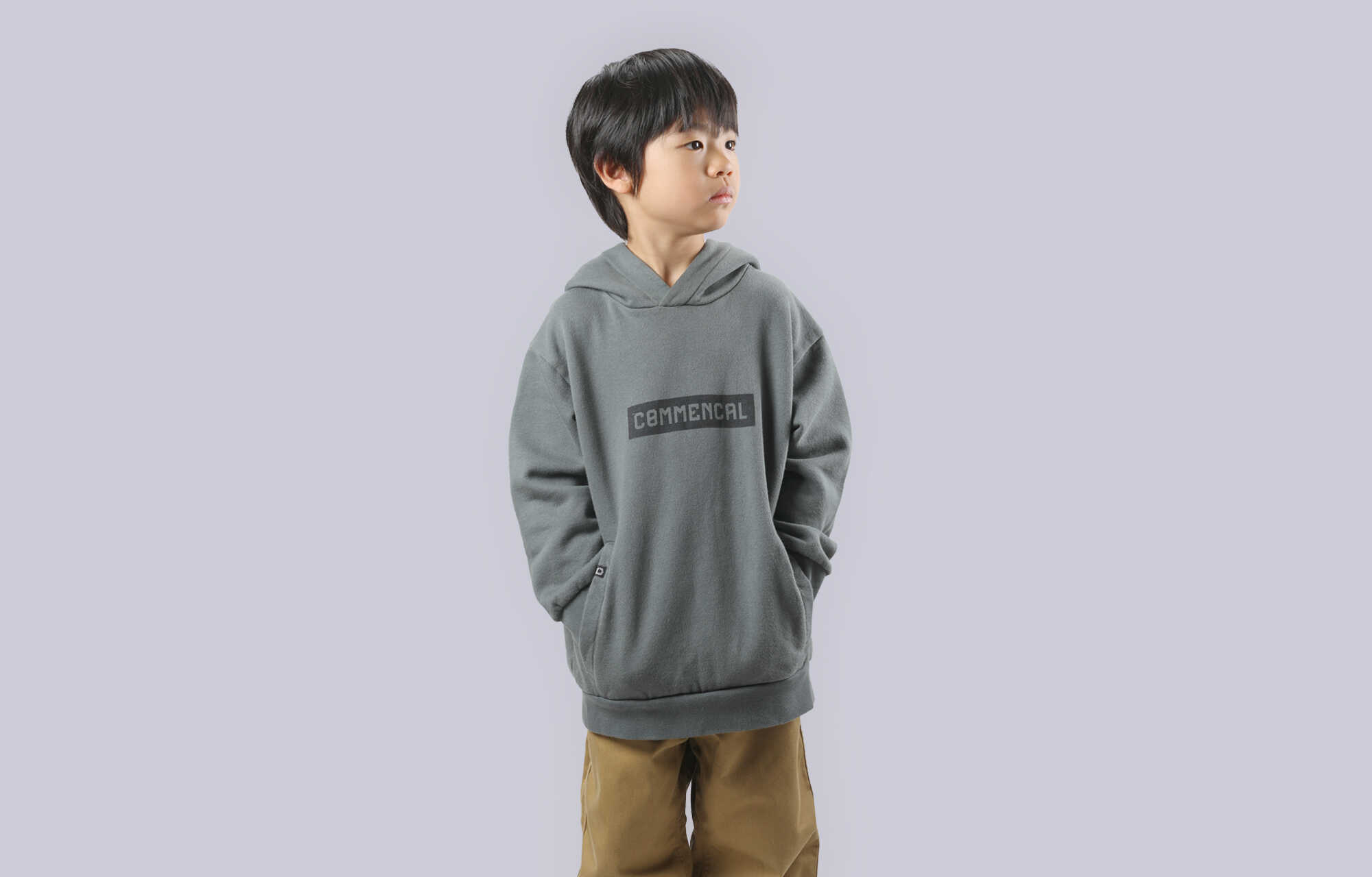 COMMENCAL KIDS CORPORATE HOODIE DARK GREY image cover number 0