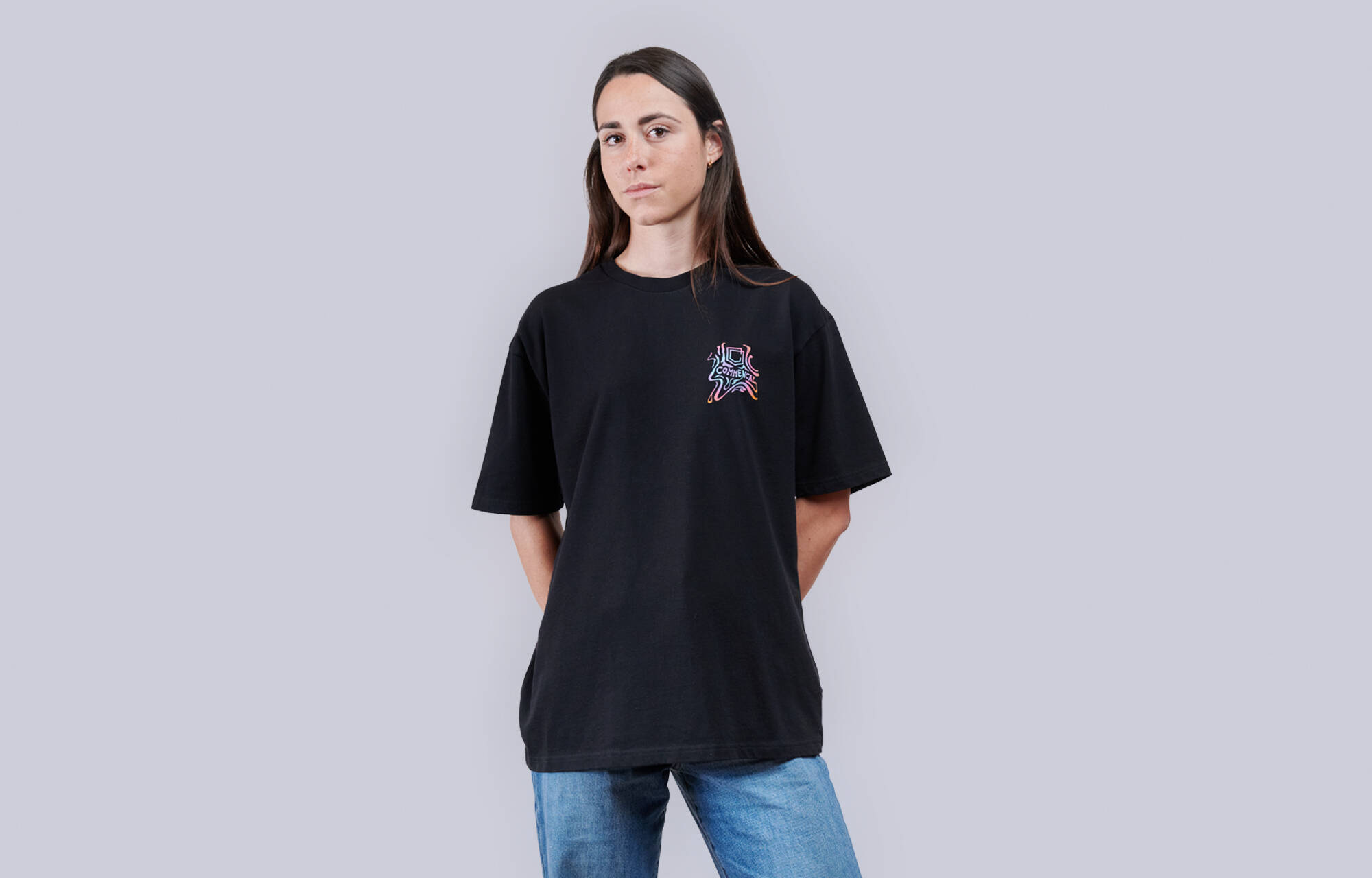 CAMISETA COMMENCAL LOOSE FIT PSYCHEDELIC BLACK image large number 1