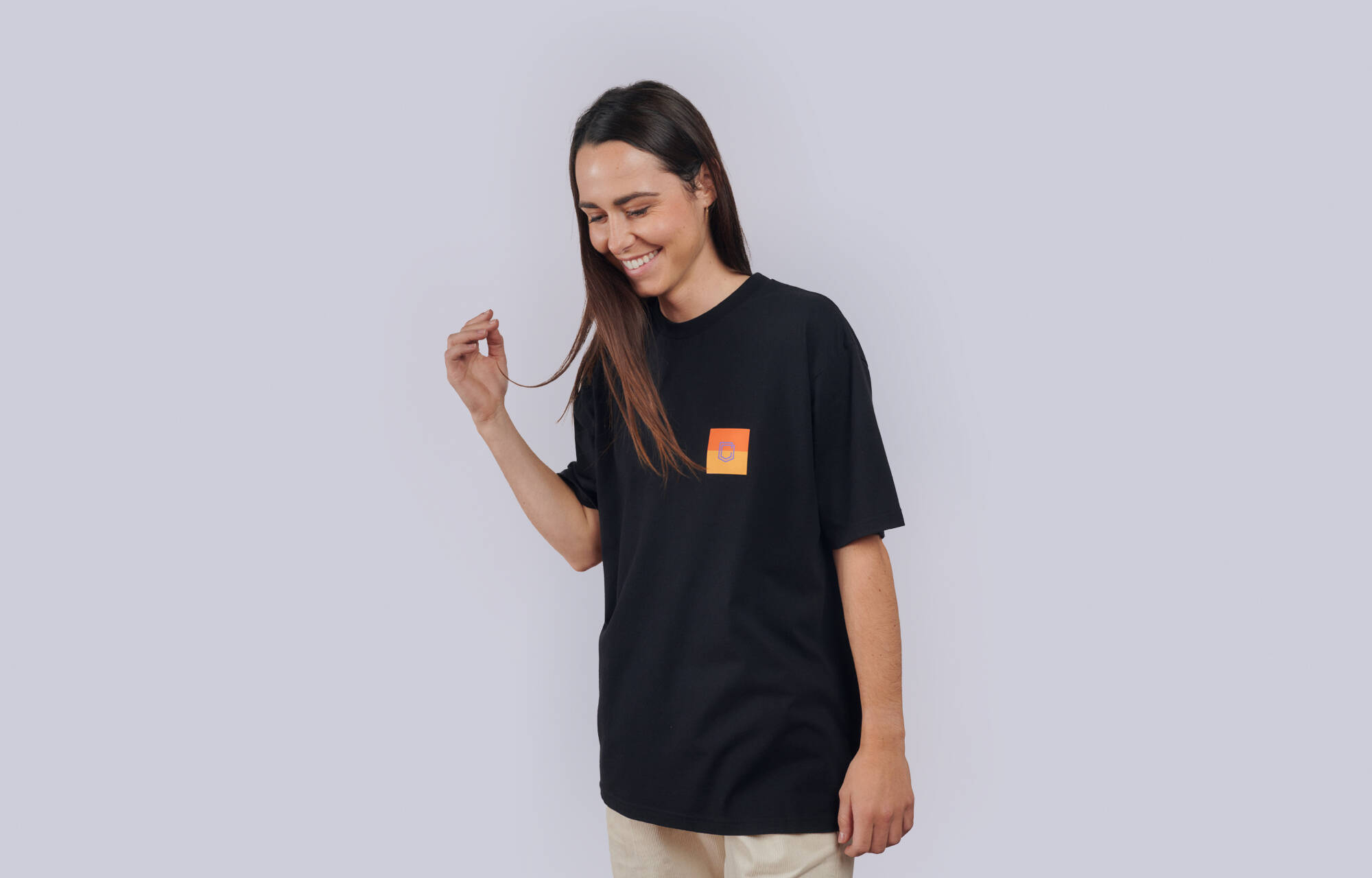 T-SHIRT COMMENCAL LOOSE FIT LIGHT SUNSET BLACK image large number 1