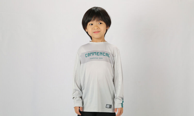 CMNCL KIDS LIGHTECH RACE LONG SLEEVE JERSEY GREY POLYCHROM