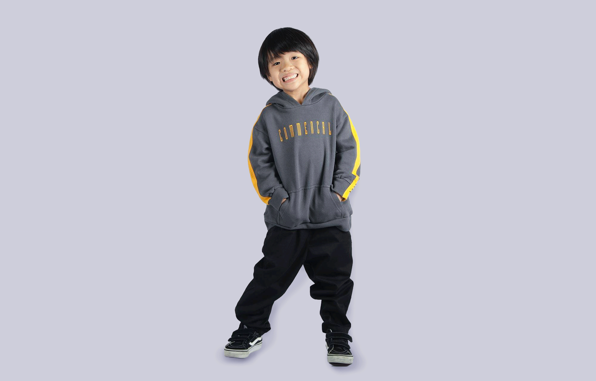 COMMENCAL KIDS STRIPES HOODIE ORANGE image cover number 0