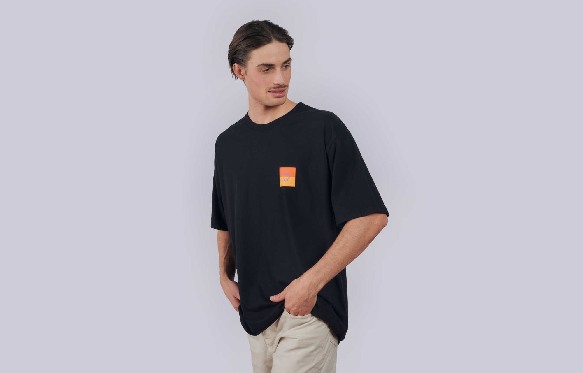 COMMENCAL LOOSE FIT LIGHT T-SHIRT SUNSET BLACK image large number 0