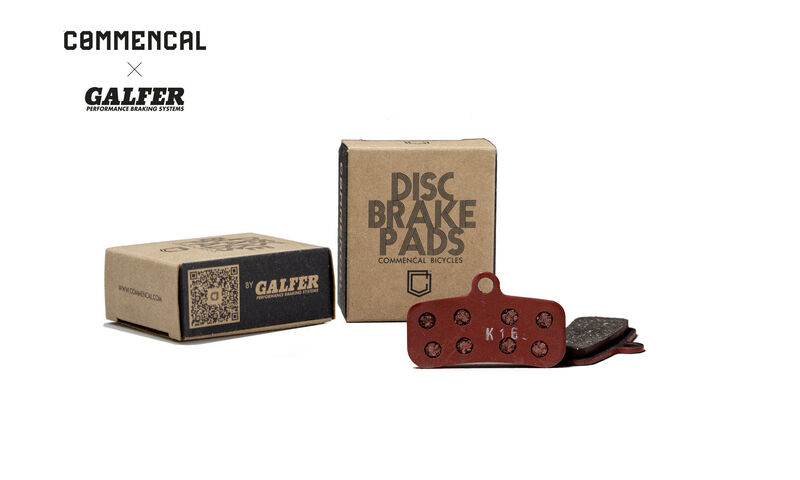 GALFER X COMMENCAL PRO BRAKE PADS : SHIM SAINT, XT M8120,TRP DH-R EVO