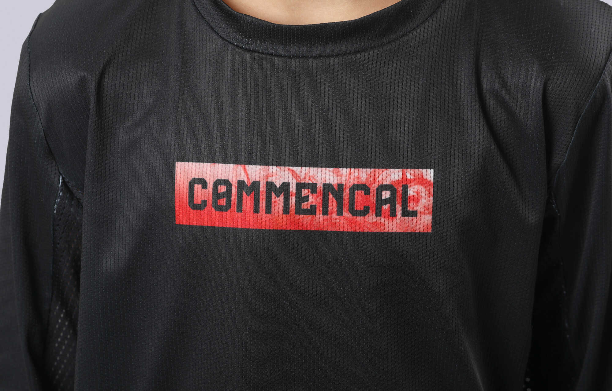 COMMENCAL KIDS LIGHTECH CORPORATE LONG SLEEVE JERSEY BLACK image large number 2