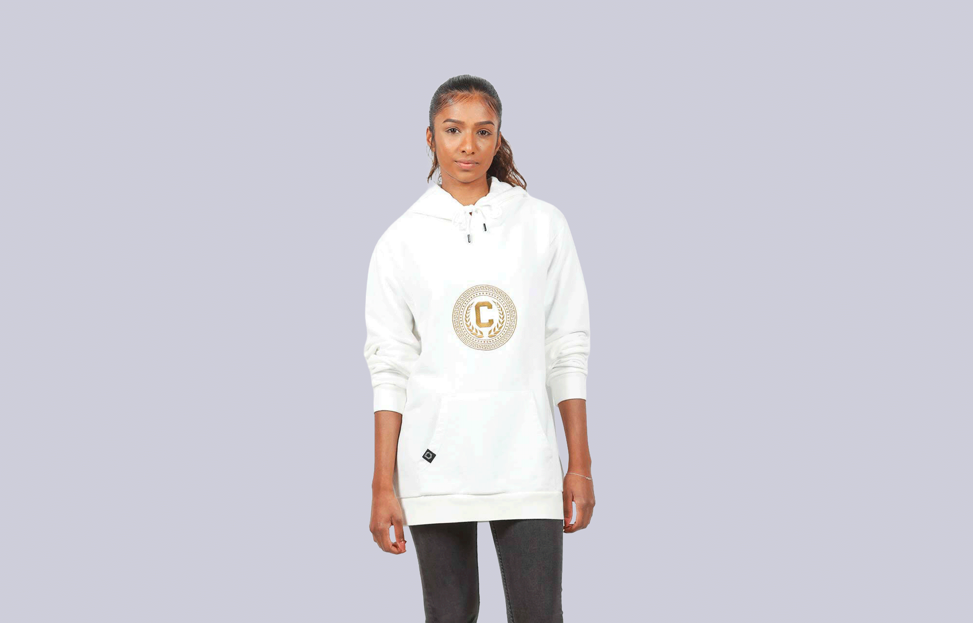 HOODIE COMMENCAL BLAZON OFF WHITE image large number 1