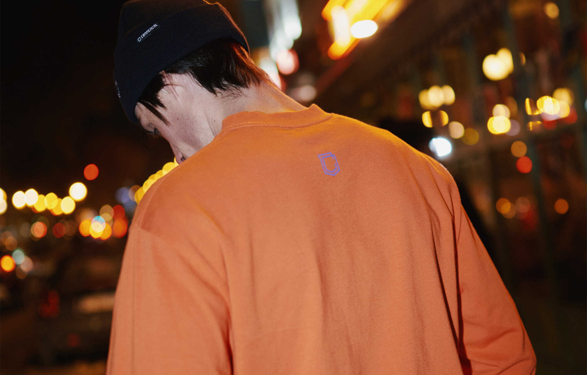 T-SHIRT COMMENCAL MANCHES LONGUES LOOSE FIT SPECTRUM ORANGE image large number 1