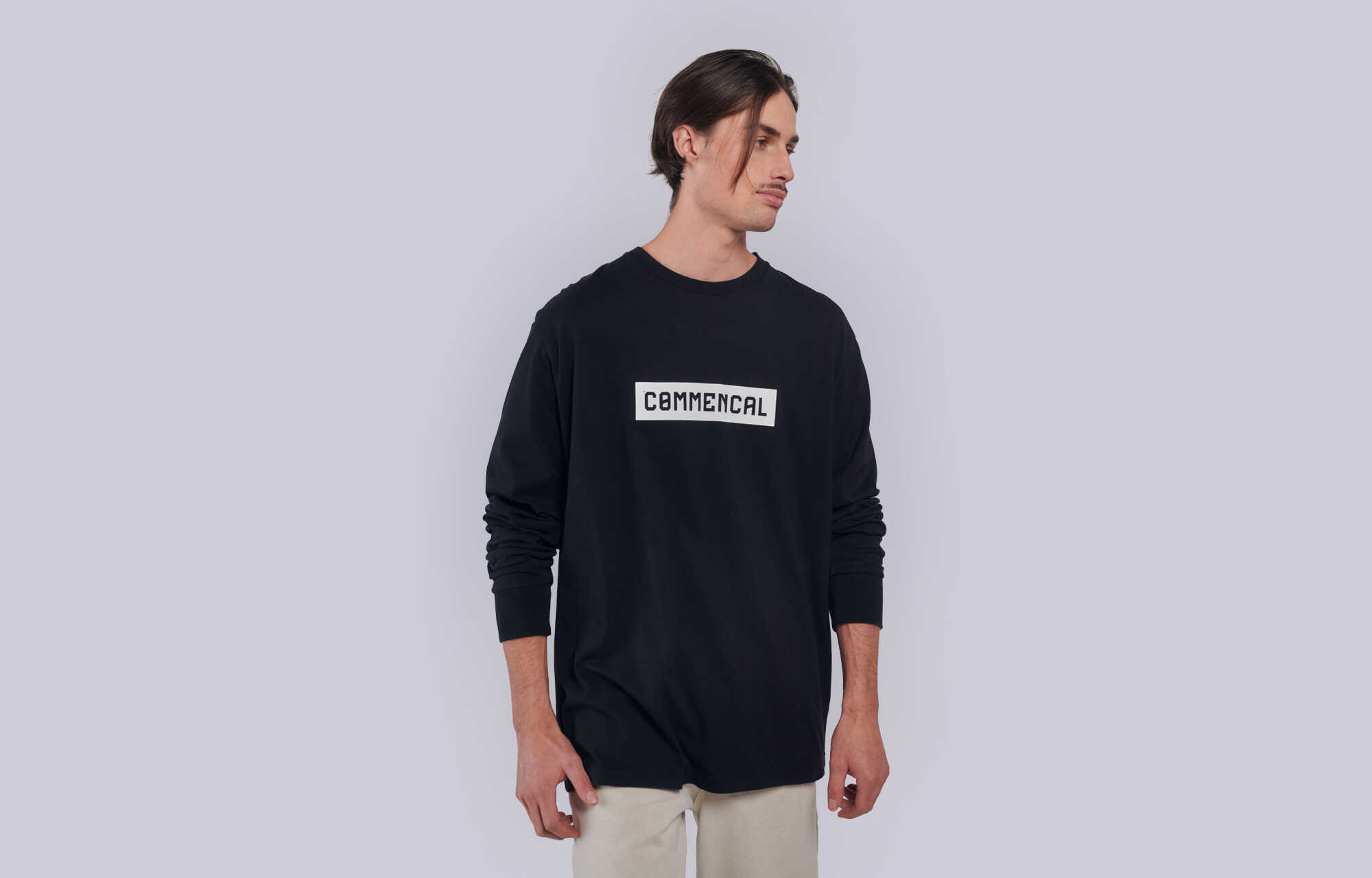 COMMENCAL LONG SLEEVE CORPORATE T-SHIRT BLACK image cover number 0
