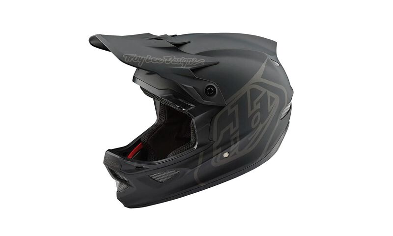 TROY LEE DESIGNS D3 AS FIBERLITE HELMET - MONO BLACK