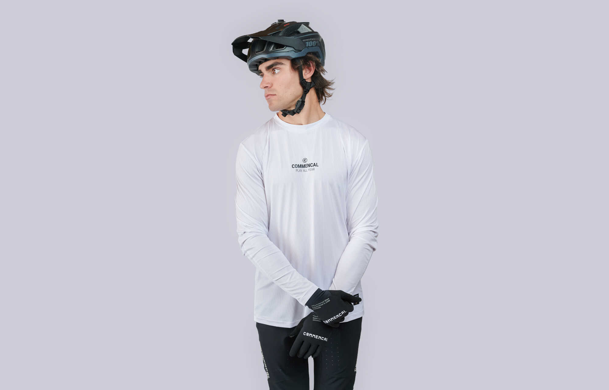 MAGLIA COMMENCAL LIGHTECH MANICHE LUNGHE REFLECTIVE WHITE image large number 0