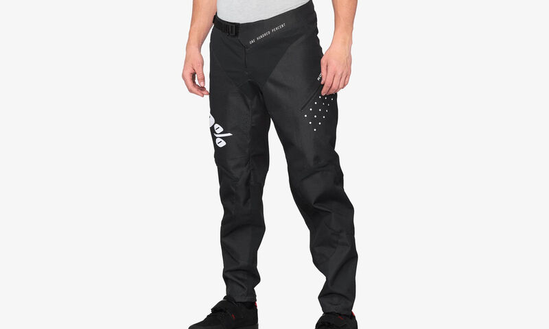 PANTALON 100% R-CORE BLACK/WHITE