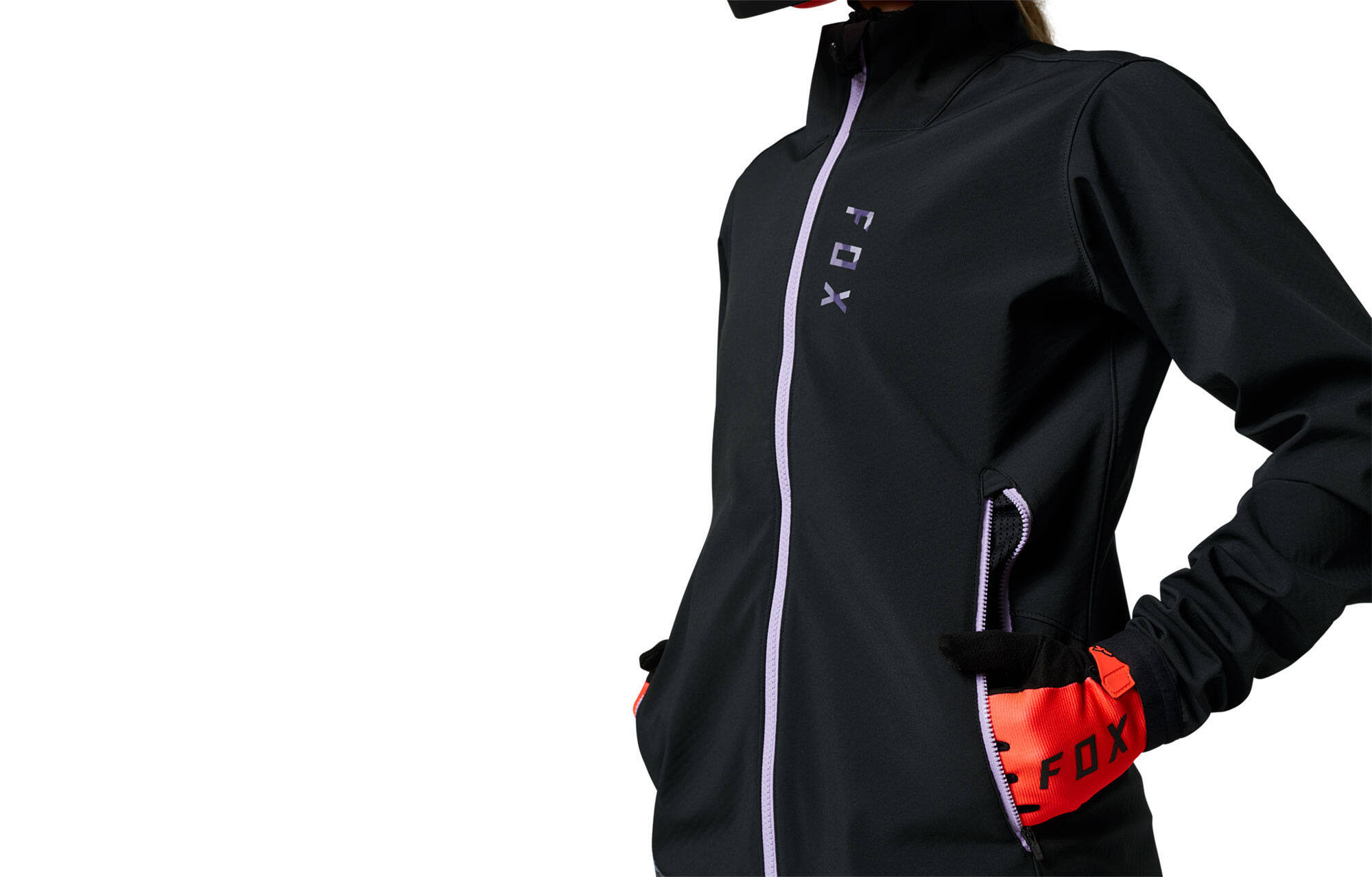 GIACCA SOFTSHELL FOX WOMEN RANGER FIRE BLACK/PURPLE image large number 3