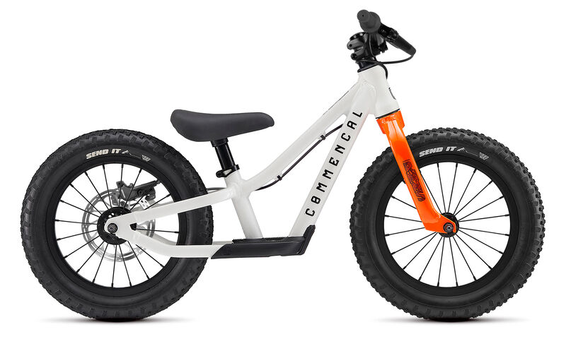 COMMENCAL RAMONES 14 PUSH BIKE PURE WHITE + REAR BRAKE KIT