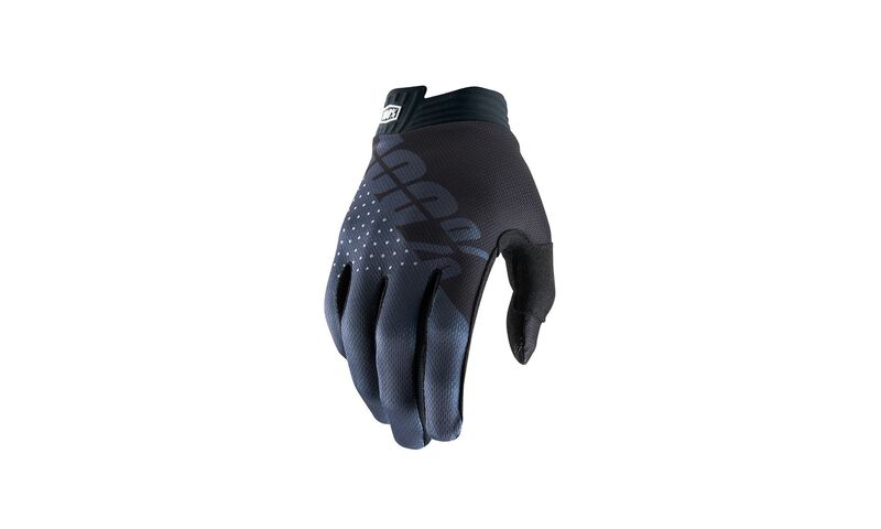 100% KIDS ITRACK BLACK/CHARCOAL GLOVES