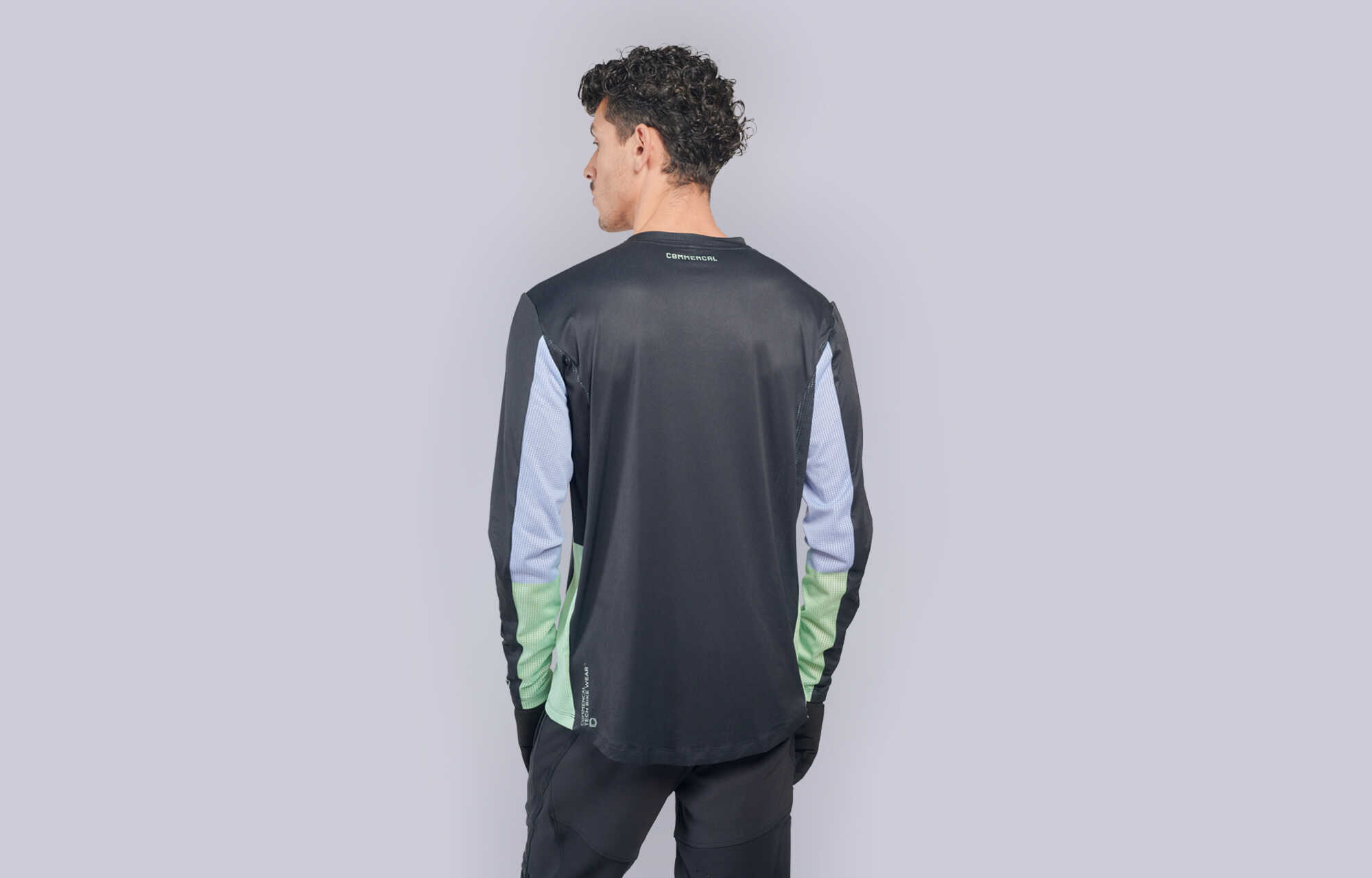 COMMENCAL LIGHTECH LONG SLEEVE JERSEY NEO BLACK image large number 0