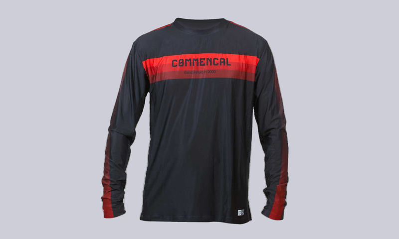 COMMENCAL LIGHTECH RACE LONG SLEEVE JERSEY RED POLYCHROM