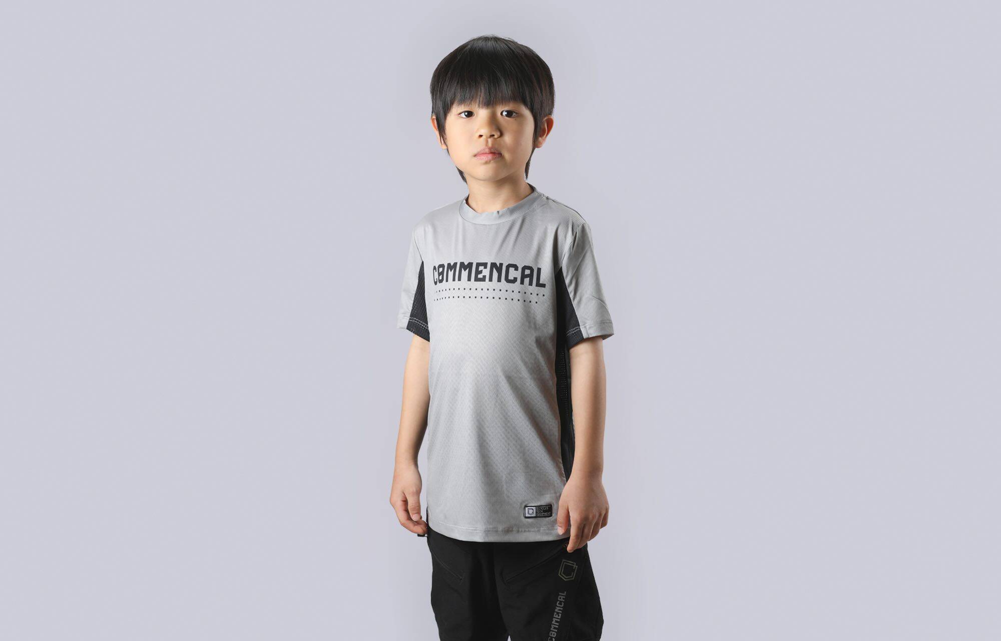COMMENCAL KIDS LIGHTECH  SHORT SLEEVE JERSEY SAND/BLACK image cover number 0