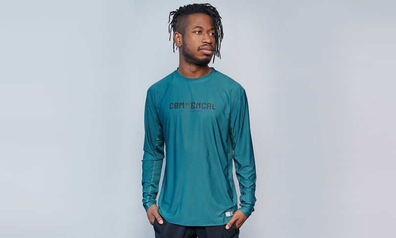 COMMENCAL LIGHTECH CORPORATE LONG SLEEVE JERSEY DEEP OCEAN