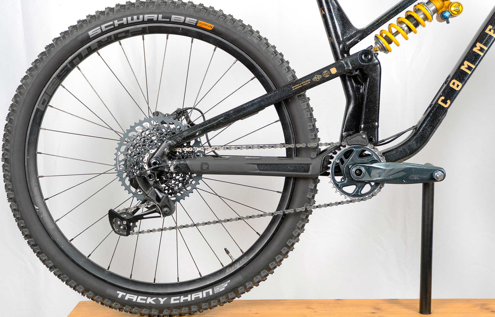 COMMENCAL META V5 OHLINS EDITION GLITTERY BLACK - L (23122403) image large number 0
