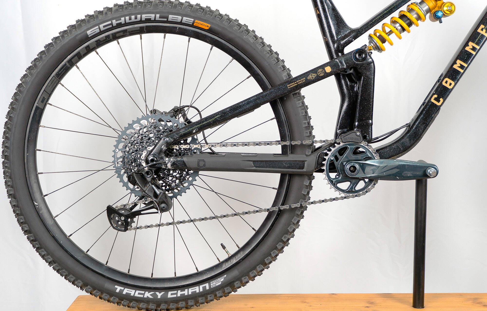 COMMENCAL META V5 OHLINS EDITION GLITTERY BLACK - L (23122403) image large number 0