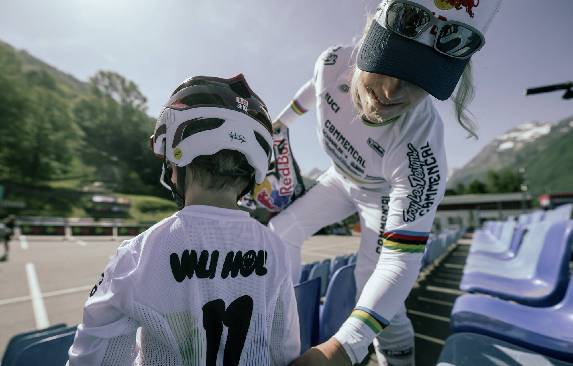 COMMENCAL KIDS LIGHTECH LONG SLEEVE JERSEY VALI H&Ouml;LL WHITE image large number 4