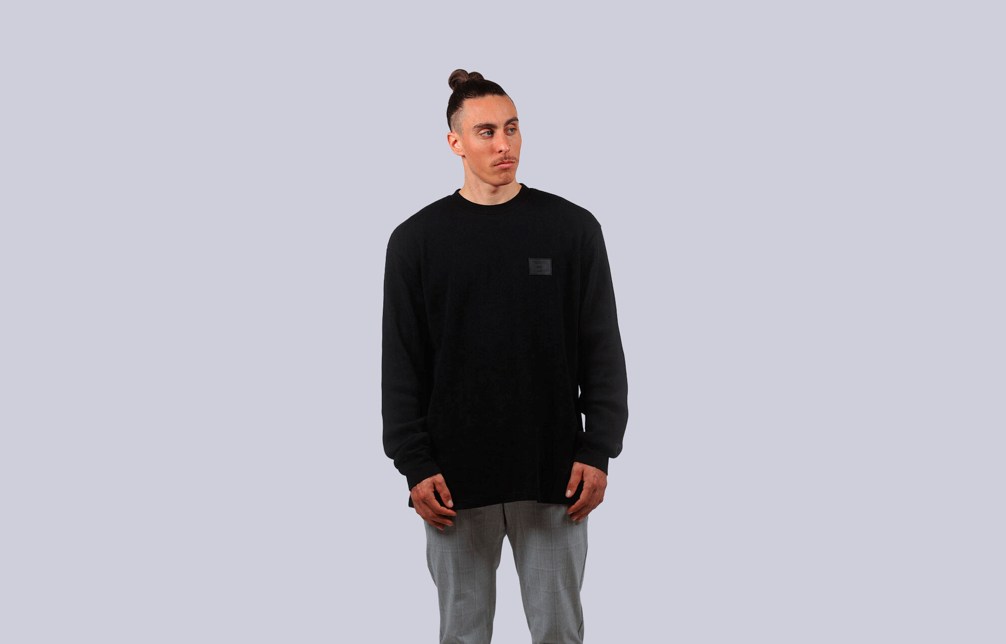 SWEATER COMMENCAL LOOSE FIT BLACK image cover number 0