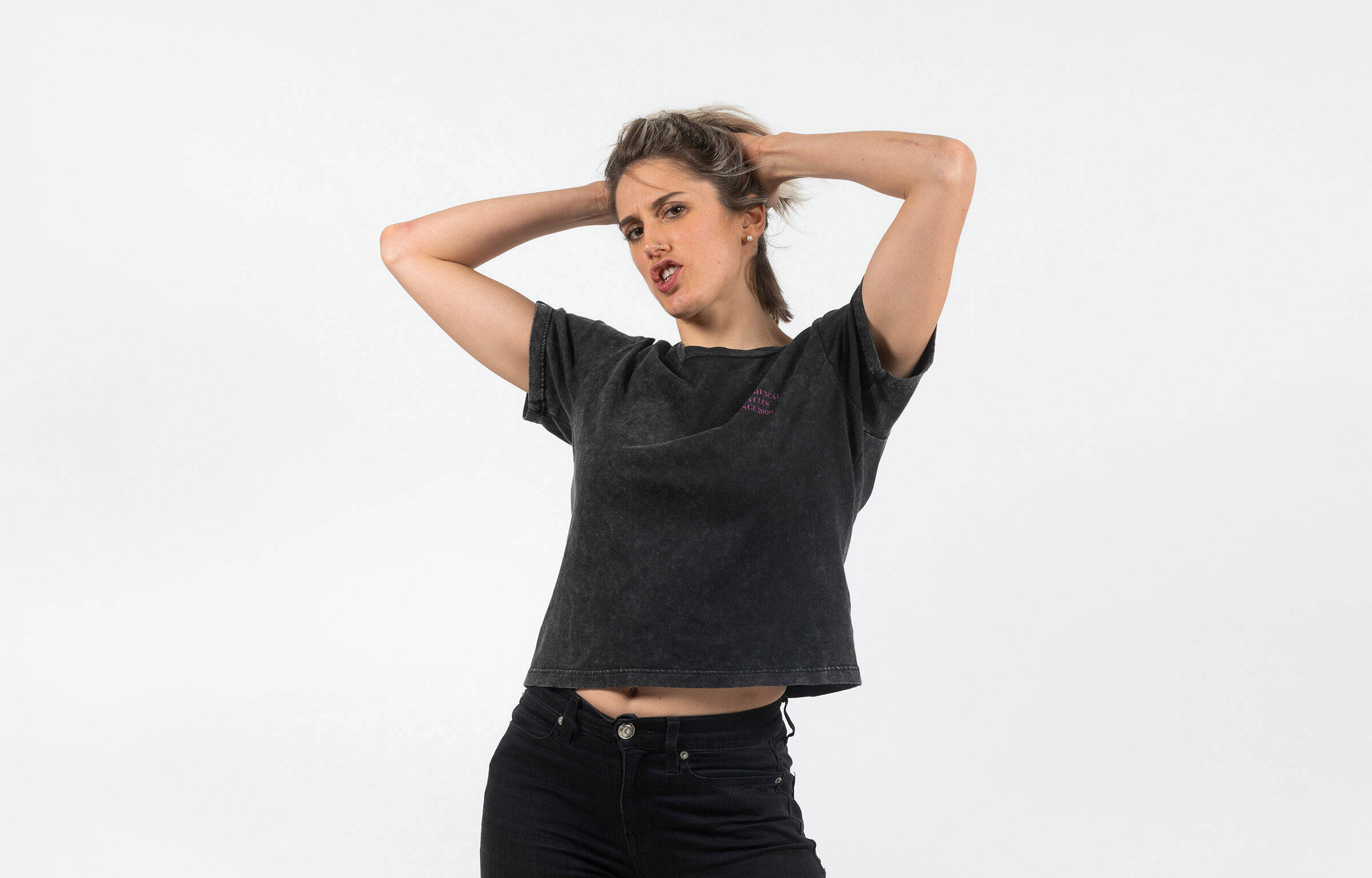 CAMISETA COMMENCAL MUJER WASHED BLACK image cover number 0