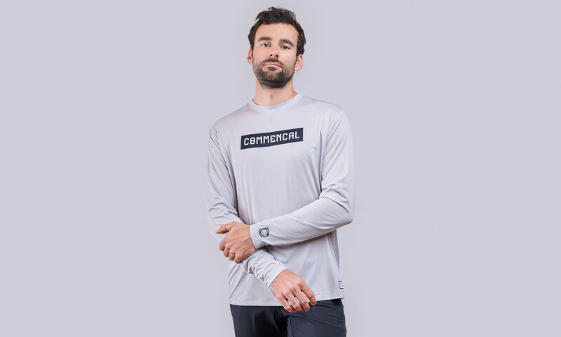 MAGLIA COMMENCAL LIGHTECH MANICHE LUNGHE CORPORATE GREY