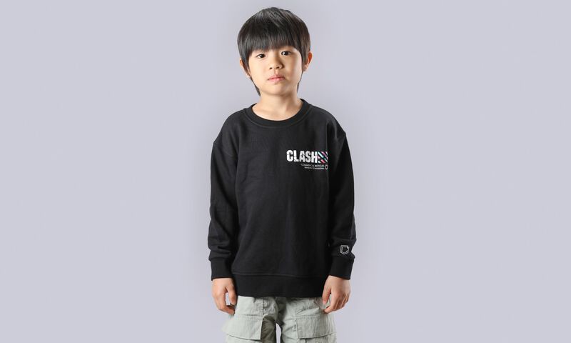 COMMENCAL KIDS CREWNECK SWEATER CLASH BLACK