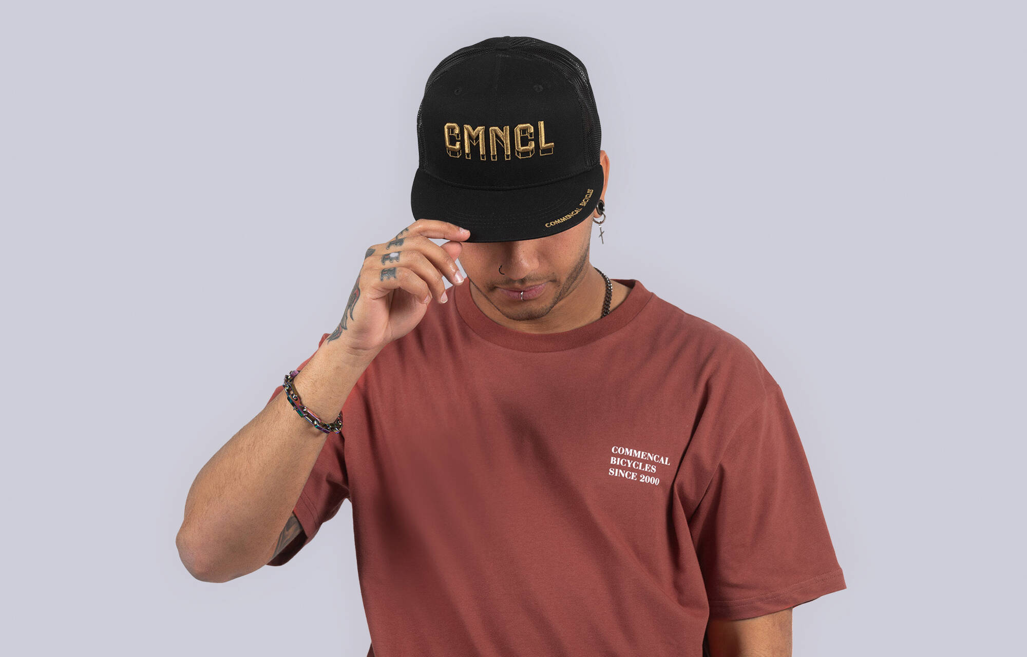 CAMISETA COMMENCAL BICYCLE GRENAT RED image large number 1