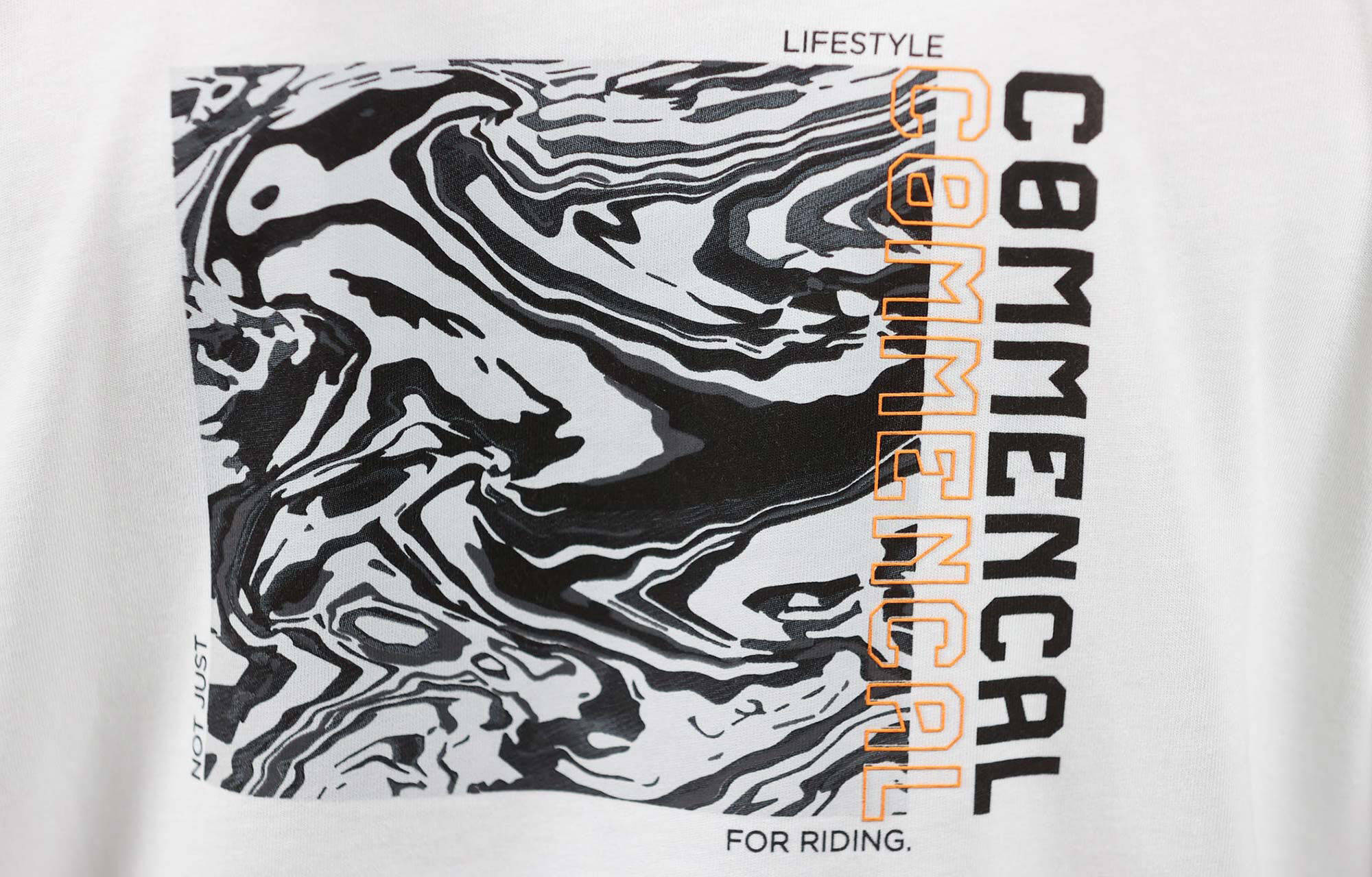 CAMISETA MANGA LARGA COMMENCAL OIL SLICK WHITE image large number 2