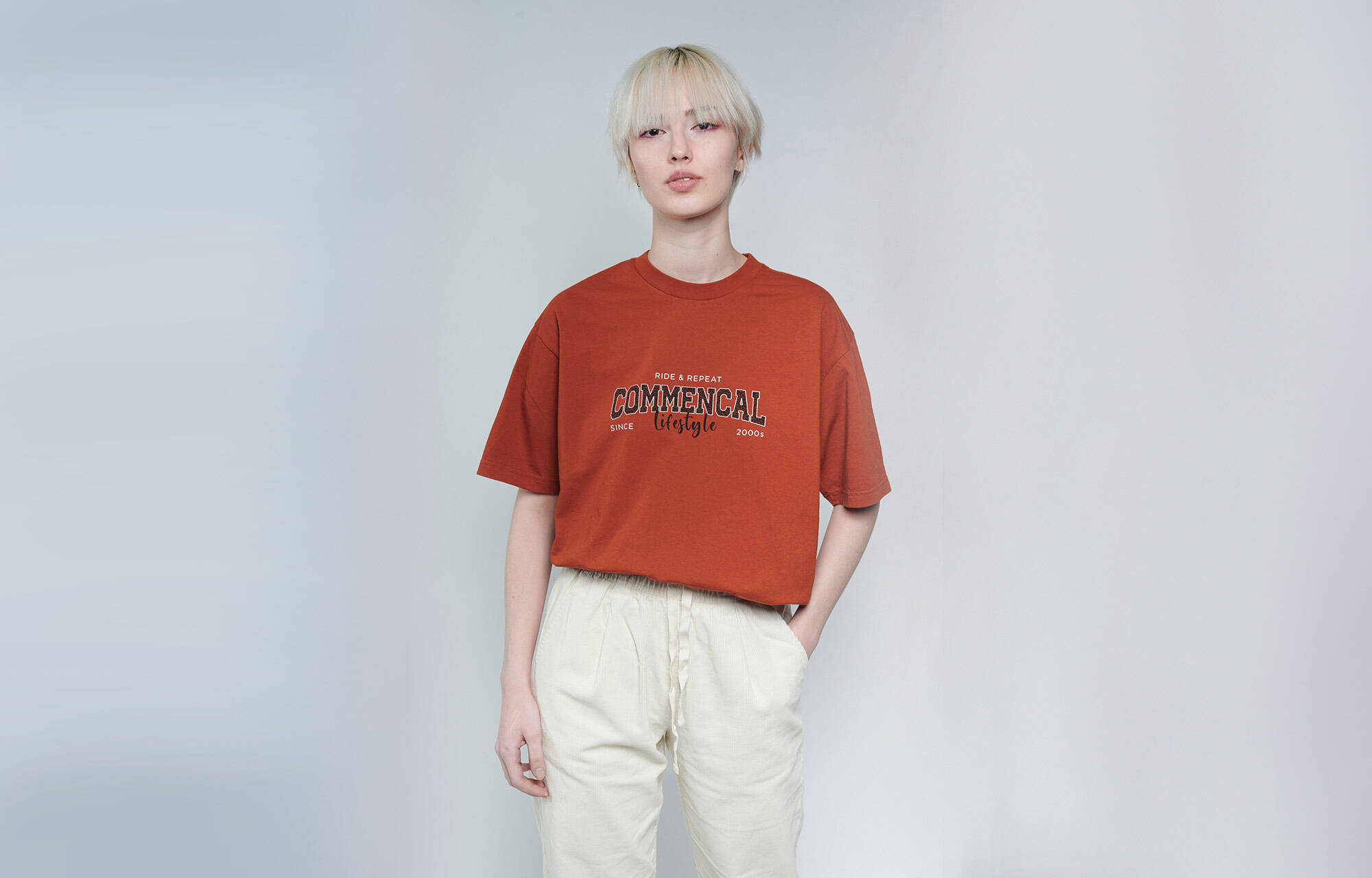 T-SHIRT COMMENCAL UNIVERSITY RUST image large number 0