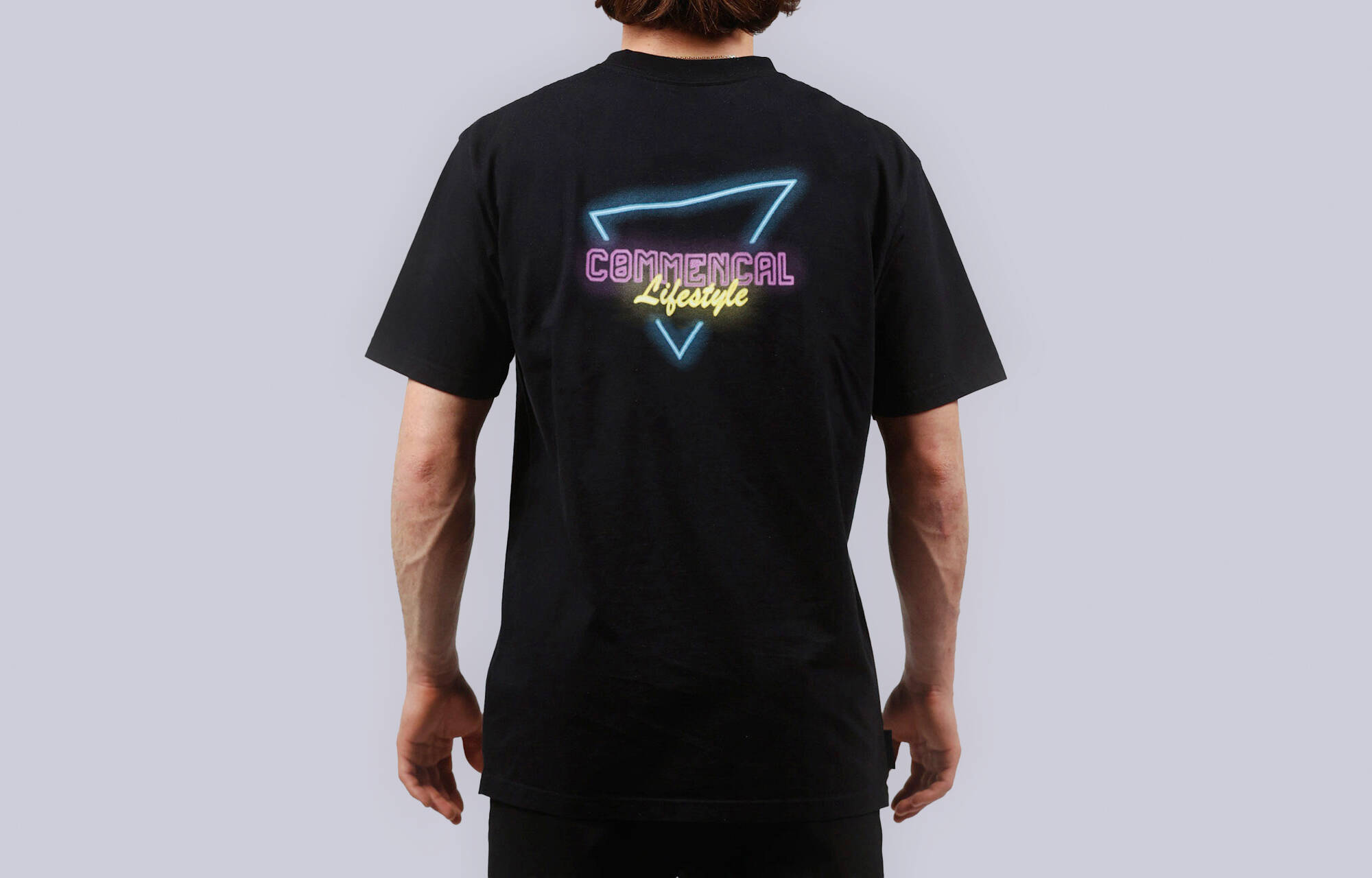 CAMISETA MANGA CORTA COMMENCAL NEON TRIANGLE BLACK image large number 0