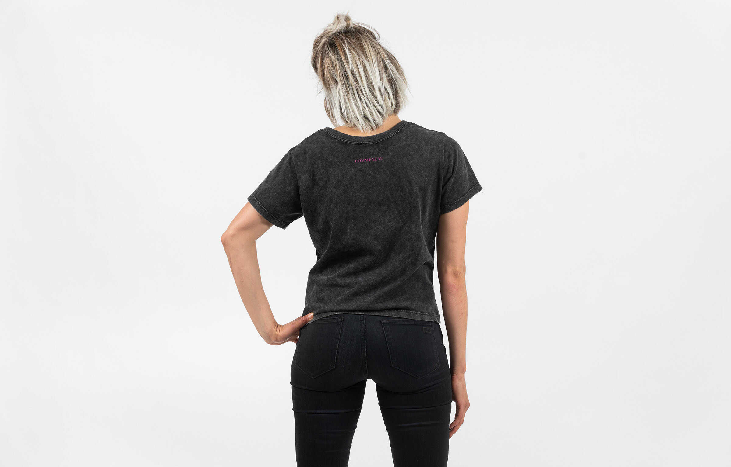 T-SHIRT COMMENCAL WOMEN WASHED BLACK image large number 1