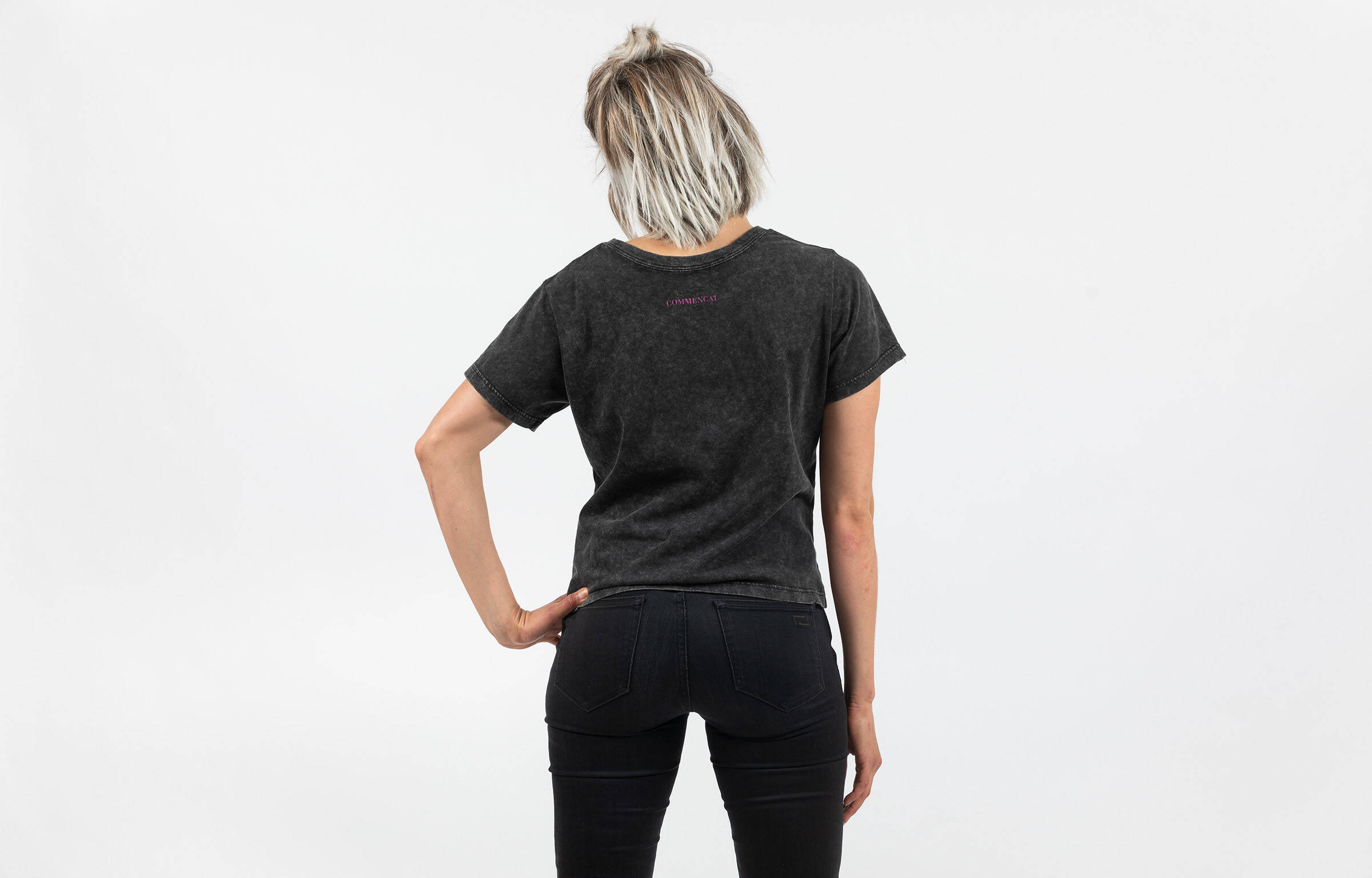 CAMISETA COMMENCAL MUJER WASHED BLACK image large number 1