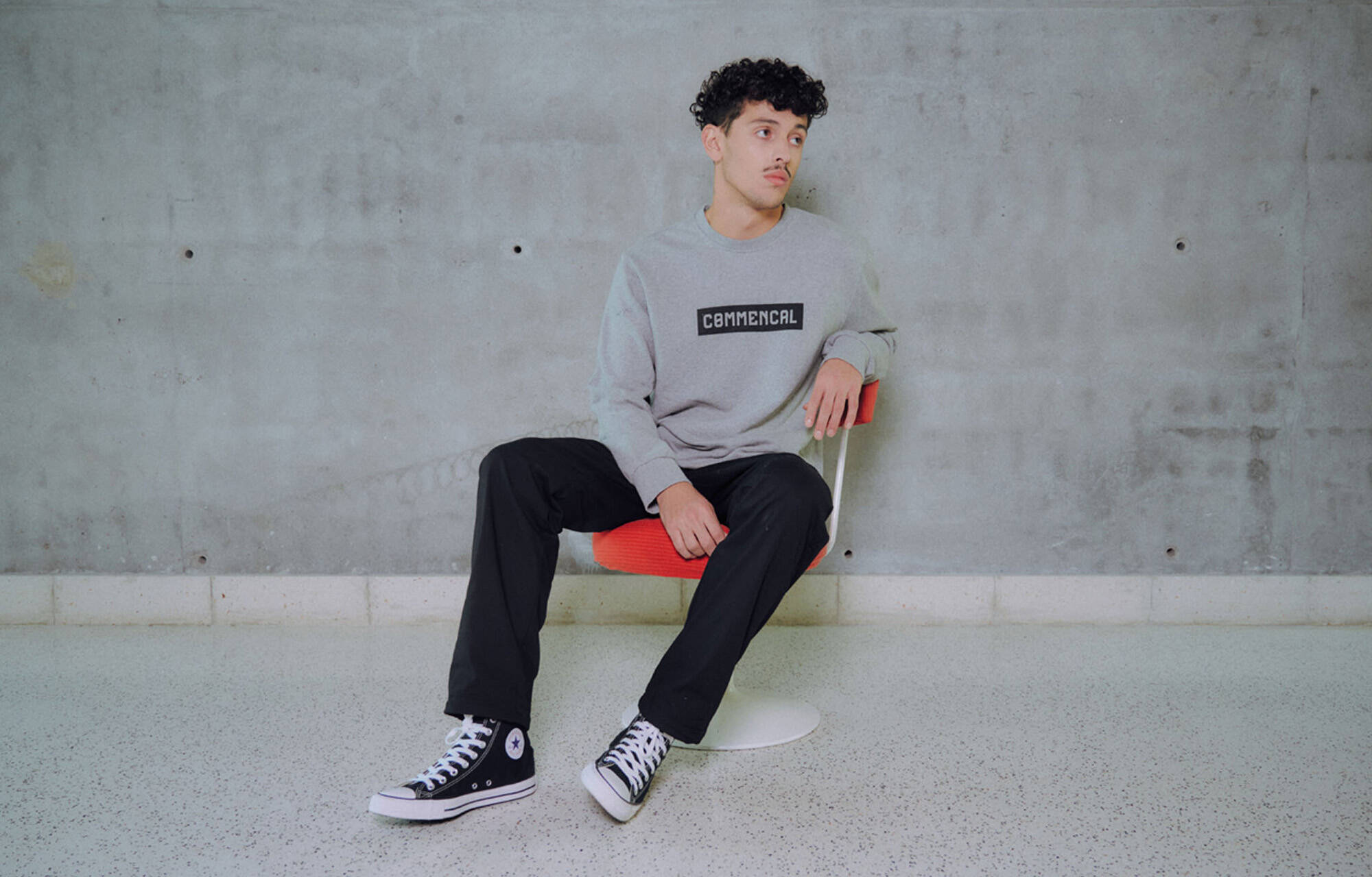 CREWNECK COMMENCAL CORPORATE GREY image large number 2