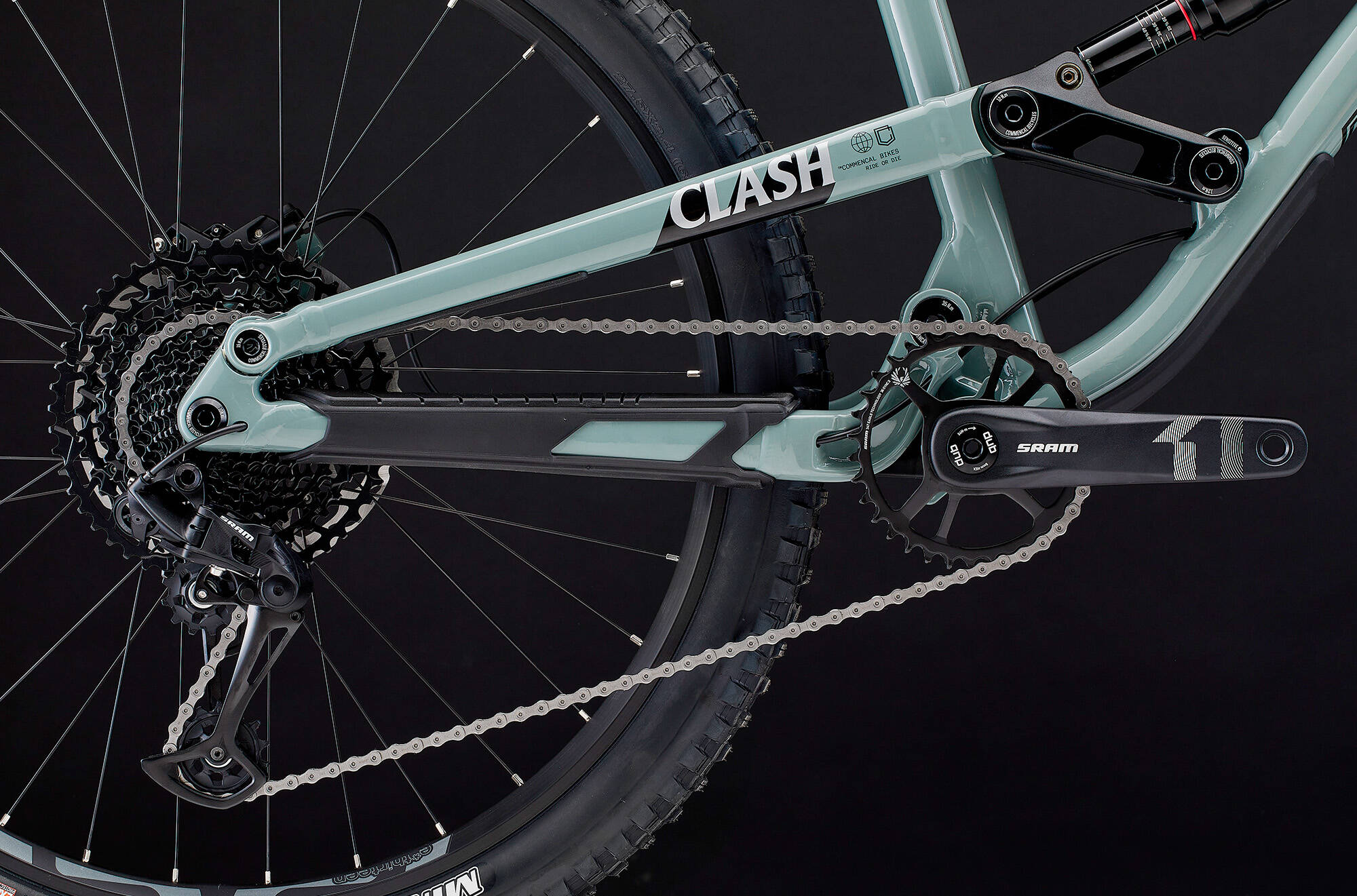 COMMENCAL CLASH RIDE PYRITE GREY ROCKSHOX image large number 5