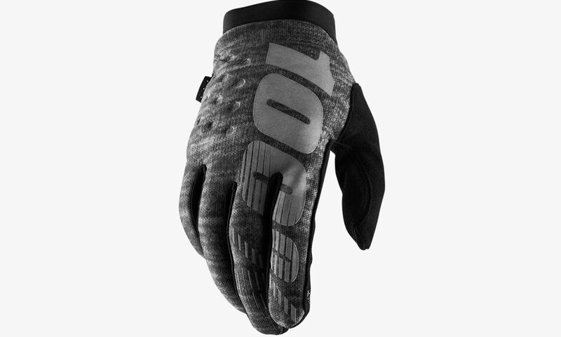 100% BRISKER COLD WEATHER GLOVES HEATHER GREY