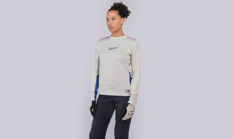 MAILLOT COMMENCAL LIGHTECH MANCHES LONGUES WOMEN STRONG WHITE