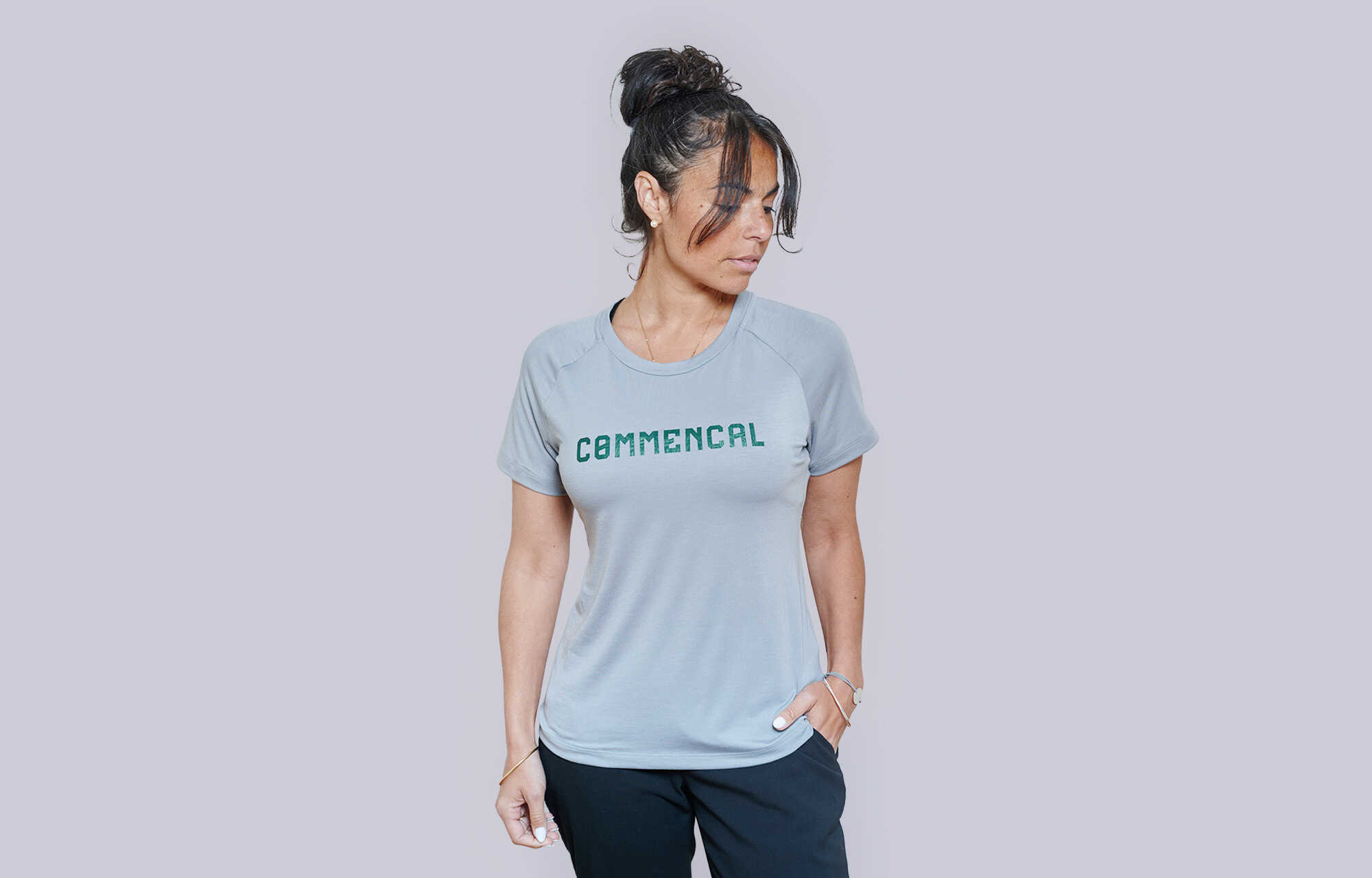 COMMENCAL WOMEN KURZARM SOFTECH TRIKOT GREY image cover number 0